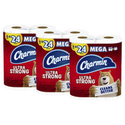Ultra Strong Toilet Paper 18 Mega Rolls by Charmin – Mega, Paper, white, Pack of 18
