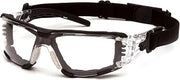 Pyramex Fyxate Safety Glasses, Clear H2MAX Anti-Fog Lens