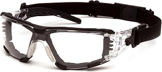 Pyramex Fyxate Safety Glasses, Clear H2MAX Anti-Fog Lens
