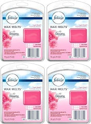 Febreze Wax Melts Air Freshener - with Downy April Fresh Scent - Net Wt. 2.75 OZ (78 g) Per Package - Pack of 4 Packages