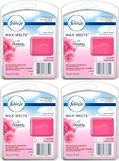 Febreze Wax Melts Air Freshener - with Downy April Fresh Scent - Net Wt. 2.75 OZ (78 g) Per Package - Pack of 4 Packages