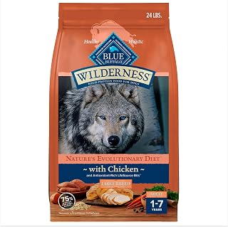 Blue Buffalo Wilderness Chicken Large Breed Adult Dry Dog Food, 24 lb