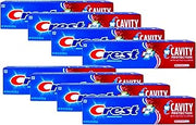 Crest Fluoride Cavity Protection Toothpaste 8.2 Ounce Regular Paste, Bulk Toothpaste, Prevents Cavities Before They Start (8 Pack)
