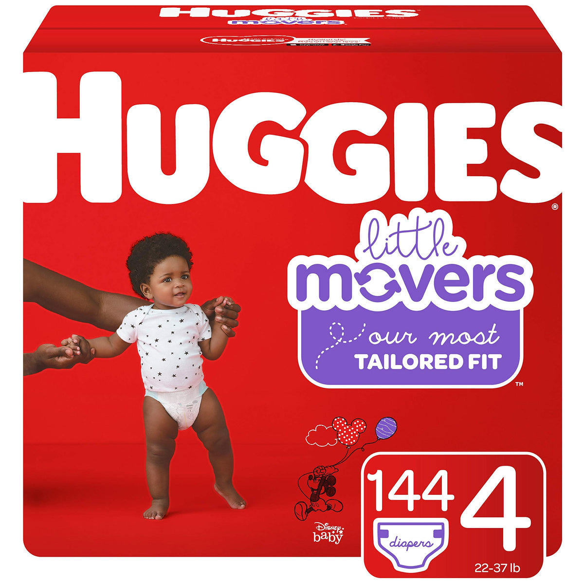 Overnites Nighttime Diapers by HUGGIES – Size 4 (144 Count), Rubber, Yellow,blue, Model 10036000495529
