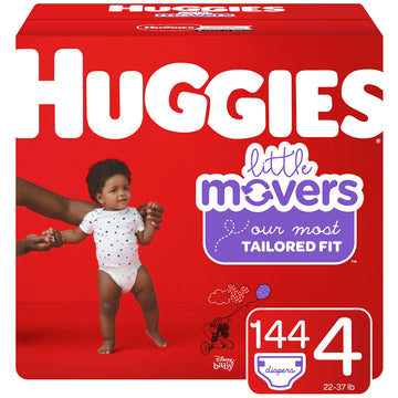 Overnites Nighttime Diapers by HUGGIES – Size 4 (144 Count), Rubber, Yellow,blue, Model 10036000495529