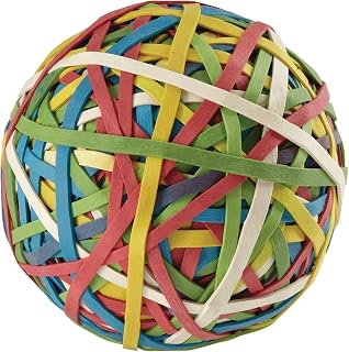 ACCO Brands Acco A7072155 Rubber Band Ball, Approximately 275 Rubber Bands, Assorted, 3 1/4 in