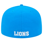 Men's Blue Detroit Lions 59FIFTY Fitted Hat by New Era – Polyester, Detroit Lions, Blue, Model Nfl Core Team 59fifty