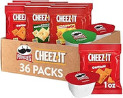 Pringles and Cheez-It Variety Pack, Lunch Snacks, Kids Snacks, 1 Oz, Variety Pack (36 Count)