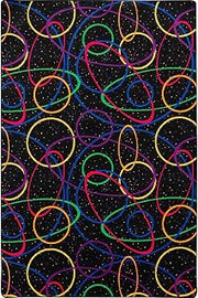Joy Carpets Fluorescent Looped 4' x 6' Area Rug