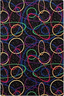 Joy Carpets Fluorescent Looped 4' x 6' Area Rug