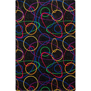 Fluorescent Looped 4' x 6' Area Rug by Joy Carpets – 4' x 6' (Rectangular), Nylon, Fluorescent, Model 450N