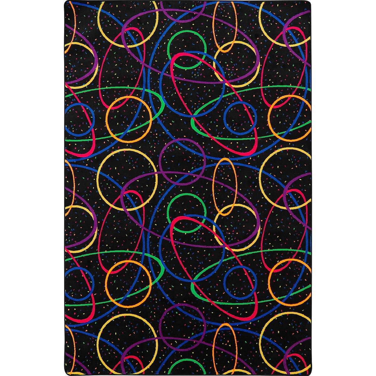 Fluorescent Looped 4' x 6' Area Rug by Joy Carpets – 4' x 6' (Rectangular), Nylon, Fluorescent, Model 450N