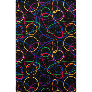 Fluorescent Looped 4' x 6' Area Rug by Joy Carpets – 4' x 6' (Rectangular), Nylon, Fluorescent, Model 450N