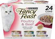 Purina Fancy Feast Poultry & Beef Wet Cat Food Variety Pack, 3 oz, 24-Pack