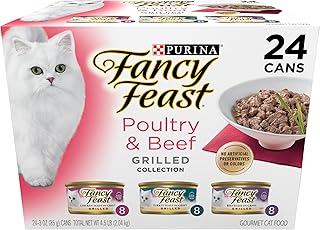 Purina Fancy Feast Poultry & Beef Wet Cat Food Variety Pack, 3 oz, 24-Pack