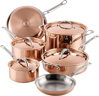 Hestan CopperBond® Aura™ 10-Piece Professional Copper Cookware Set