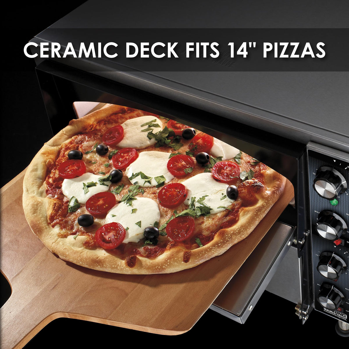 Waring Double Deck - Dual Chamber / Silver / 137.2 cubic_inches Countertop Pizza Ovens