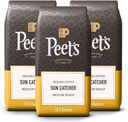 Peet's Coffee 100% Arabica Light Roast Ground Coffee, Sun Catcher Blend 10.5 Ounce Bag (Pack of 3)