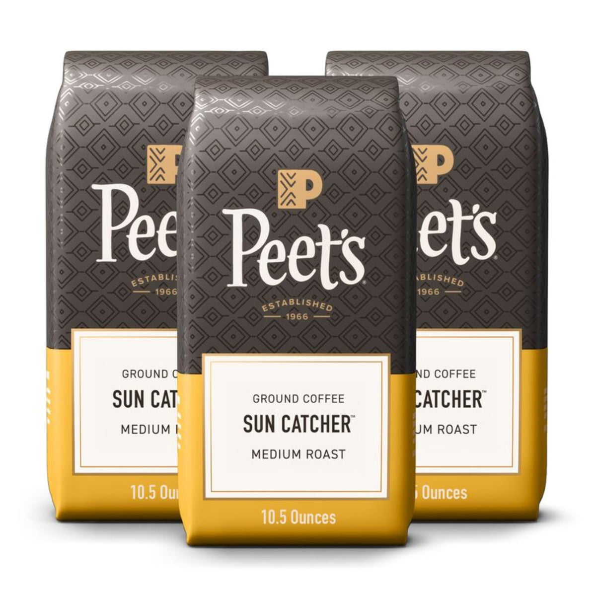 100% Arabica Light Roast Ground Coffee, Sun Catcher Blend 10.5 Ounce Bag (Pack of 3) by Peet's Coffee – 10.5 Ounce (Pack of 3), Pack of 3, Model RRA-250128-2-LF-8
