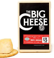Big Cheese 13‑Year Aged White Cheddar Cheese, 2.5 lb Block — Extra Sharp, Artisan, Charcuterie & Wine Pairing