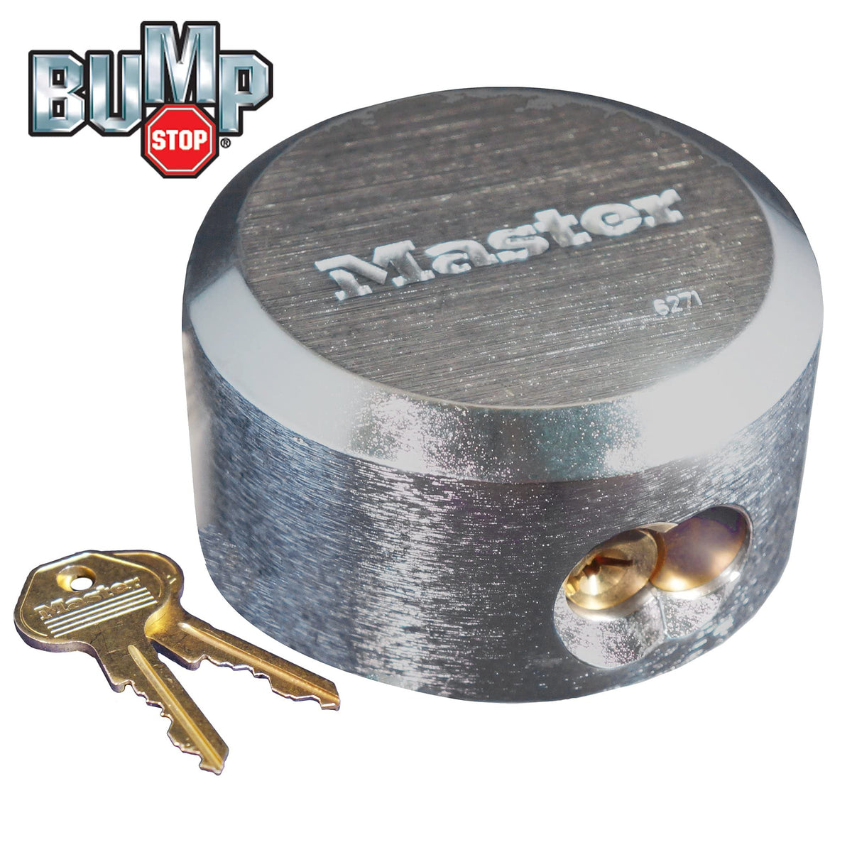 Master Hidden Shackle Lock - N. Bump Proof Technology by Master Lock – Alloy Steel, Silver, Model 6271N