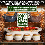 Artena Ceramic Casserole Dish, 5.1 Quart Rectangular Bakeware With Lid, White