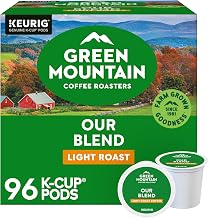 Green Mountain Coffee Roasters Our Blend Keurig Single-Serve K-Cup Pods, Light Roast Coffee, 96 Count