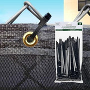 FenceScreen Outdoor UV Zip Tie Fasteners (8in, Black) | Heavy Duty | Weather Resistant