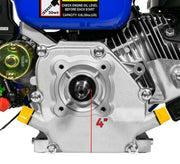 208cc Electric Start Gas Powered by DuroMax – XP7HPE, Cast Iron, Blue, Model XP7HPE