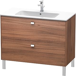 Duravit Brioso Two Drawer Floorstanding Vanity Unit Walnut