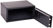Black Steel Safe with Card Swipe Reader and Digital Keypad Lock by SentrySafe – 0.4 Cubic Feet, 0.41 cubic_feet, Alloy Steel, Black, Model H060ES