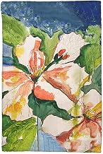 White Hibiscus Kitchen Towel - 16x25