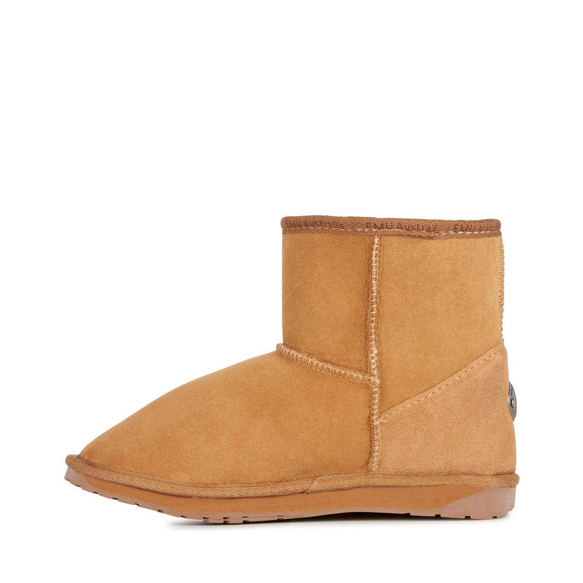 Australia - Platinum Stinger Mini Mens Boot by EMU – 10, Suede, Chestnut, Model 809996631898