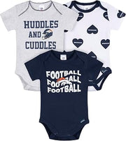 Gerber NFL Baby Girls 3-Pack Onesie Bodysuit