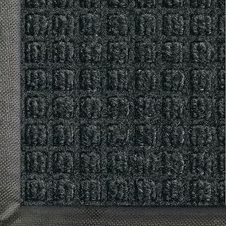 WaterHog Commercial-Grade Entrance Mat, Indoor/Outdoor Floor Mat 8' Length x 3' Width, Charcoal by M+A Matting