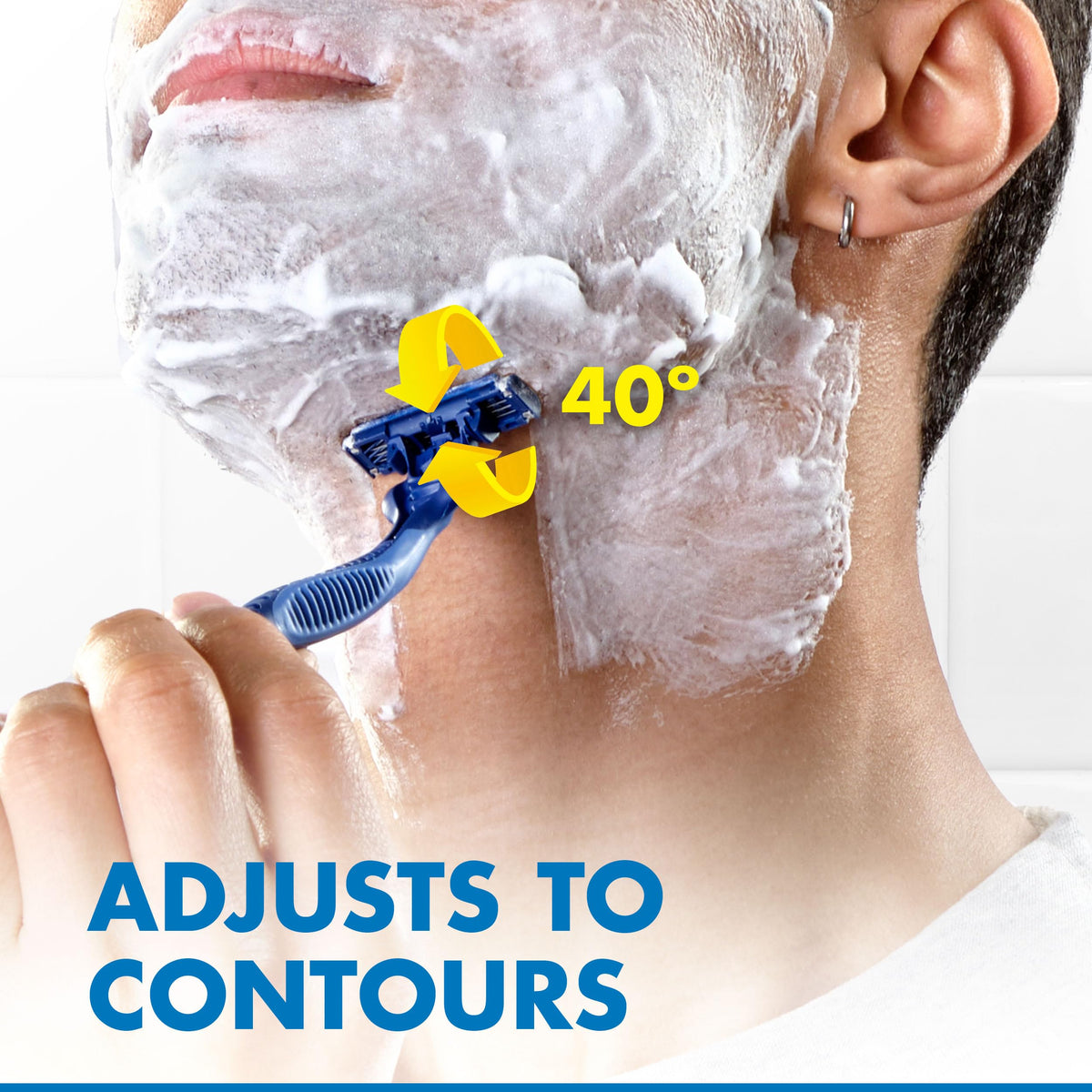 Gillette 8 Count (Pack of 2) / Sensor3 Comfort (8ct) / Blue Disposable Razors
