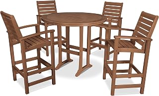Polywood Signature Bar Set, Teak