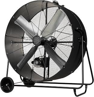 TPI Industrial Swivel Mount Drum Fan - 48in. 1 HP, 22,700 CFM, Model Number PBS 48-B
