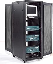 Global Industrial 37U Network Server Data Rack Enclosure Cabinet with Vented Doors, Unassembled