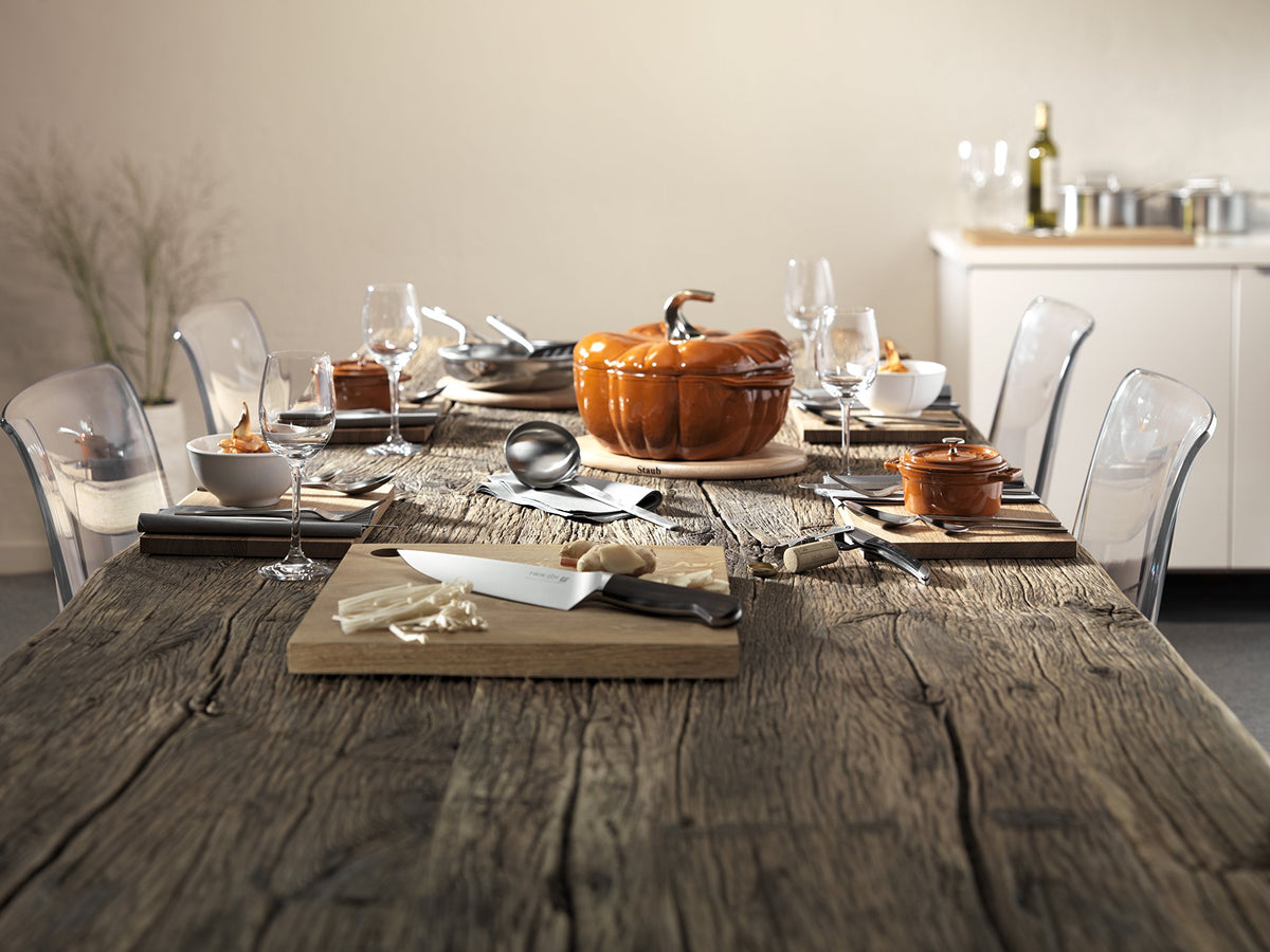 Cocotte Pumpkin 24 cm Cast Iron Cinnamon by STAUB – 3.5 Quarts, Cast Iron, Cinnamon, Model 40511-403-0