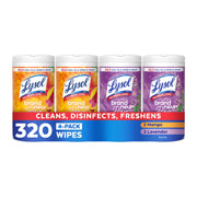 Lysol 80 Count (Pack of 4) / Mango + Lavender / 1 Disinfectant Wipes