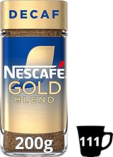 Nescafe Nescafé Gold Blend Decaffeinated Instant Coffee Jar, 200 g
