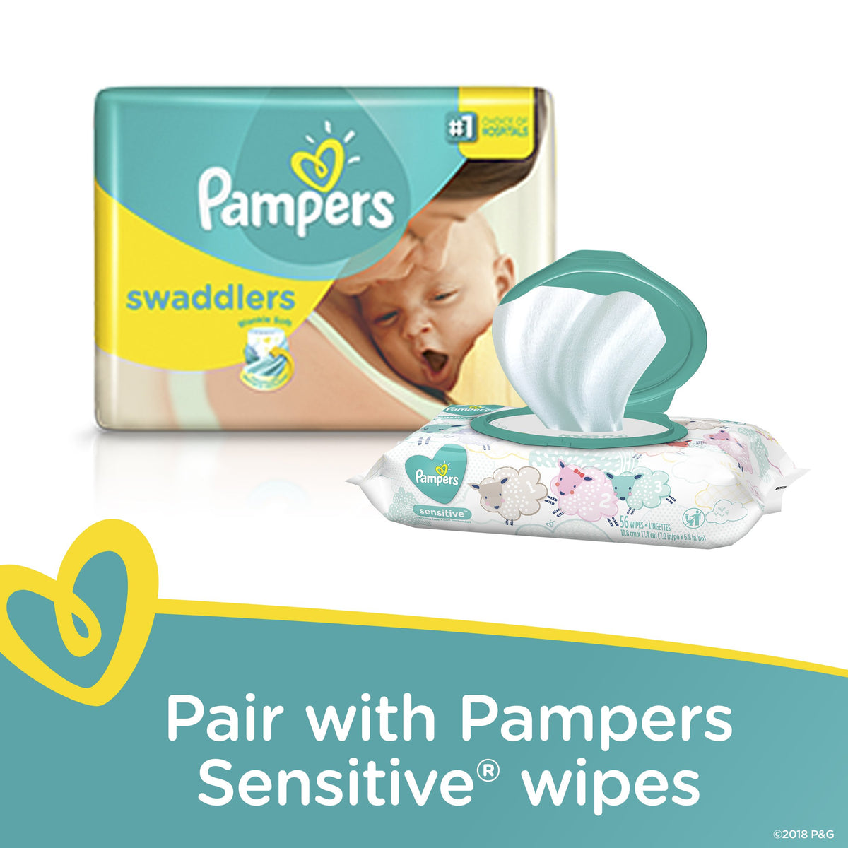 Pampers Size 3 (26 Count) / 26.0 / White Baby Diapers