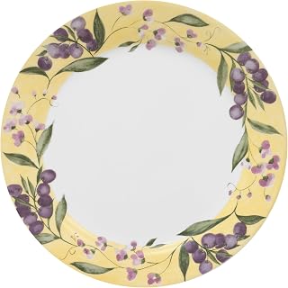 Corelle Lifestyles 10-1/4-inch Dinner Plate, Floral Grape