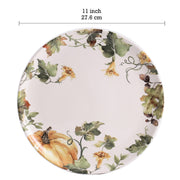 Bico Woodland Critters Dinner Plates, 11 Inch Ceramic, Set of 4