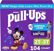 Pull-Ups Boys' Potty Training Pants, Size 2T-3T, 104 Count