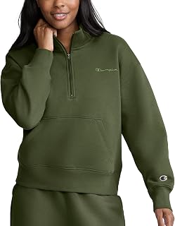 Champion Women's Powerblend Fleece Mock Neck Quarter-zip