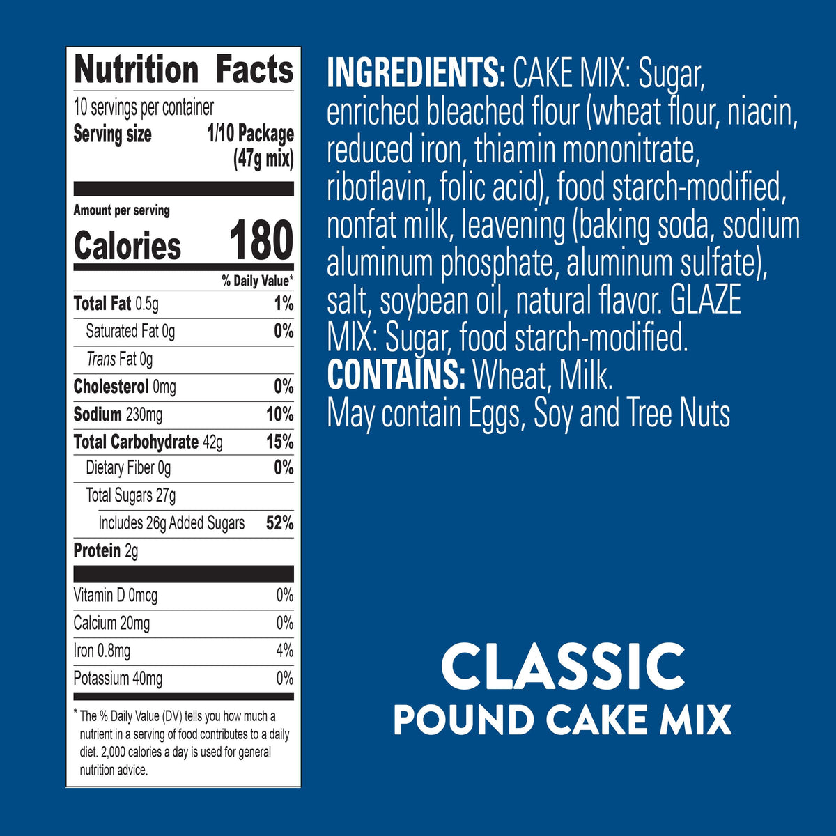 Vanilla Pound Cake Mix by Krusteaz – 16.5 Ounce (Pack of 12), Pack of 12