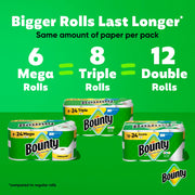 Bounty White / 6 Rolls (164 Sheets) / Mega Paper Towels