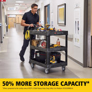 Rubbermaid Commercial Products Black / Medium / 3-Shelf Utility Carts